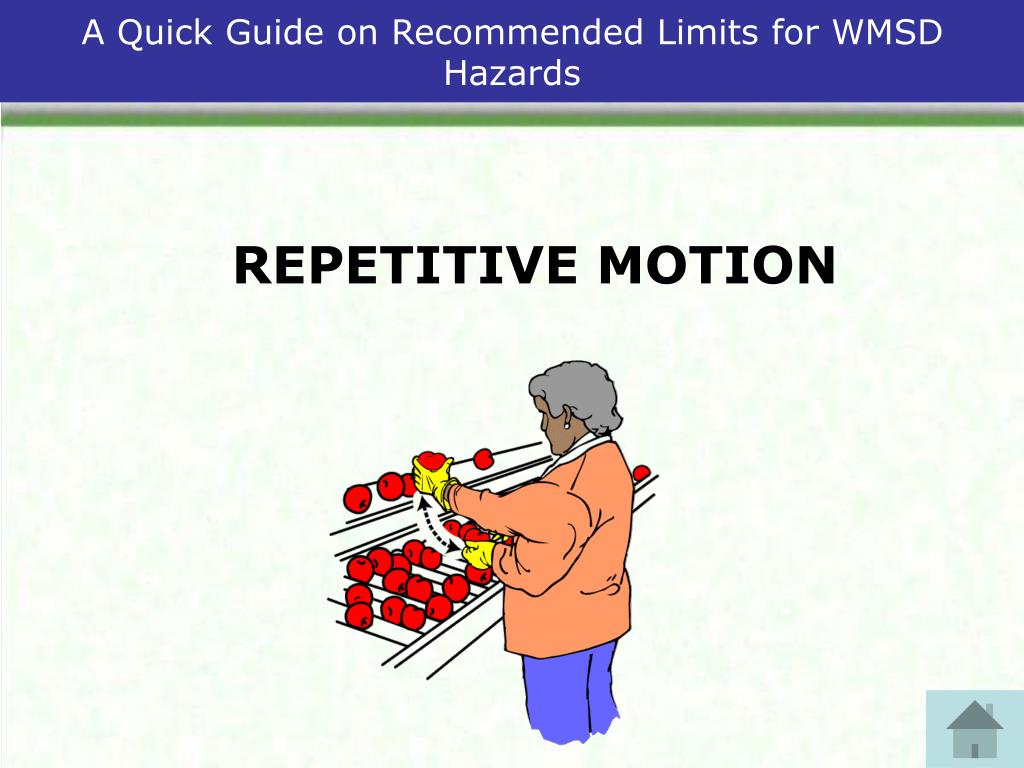 PPT A Quick Guide on Limits to Prevent WMSD* Hazards