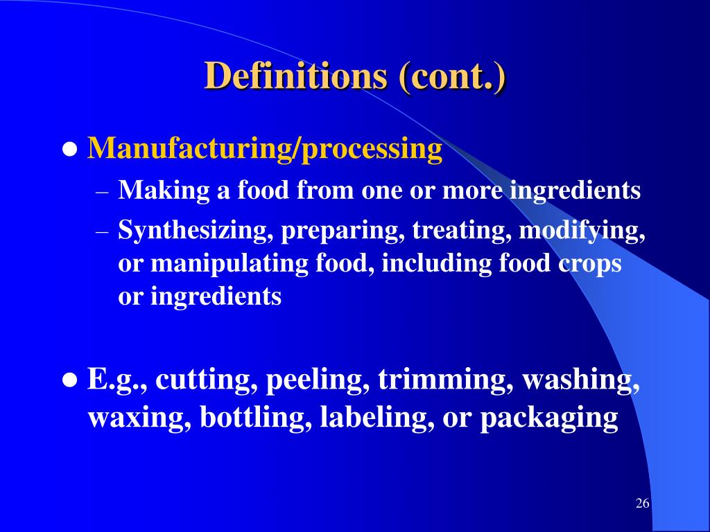 PPT New FDA Rules Implementing the Bioterrorism Act of 2002 Overview