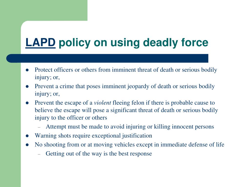 PPT Use of Force PowerPoint Presentation ID360622