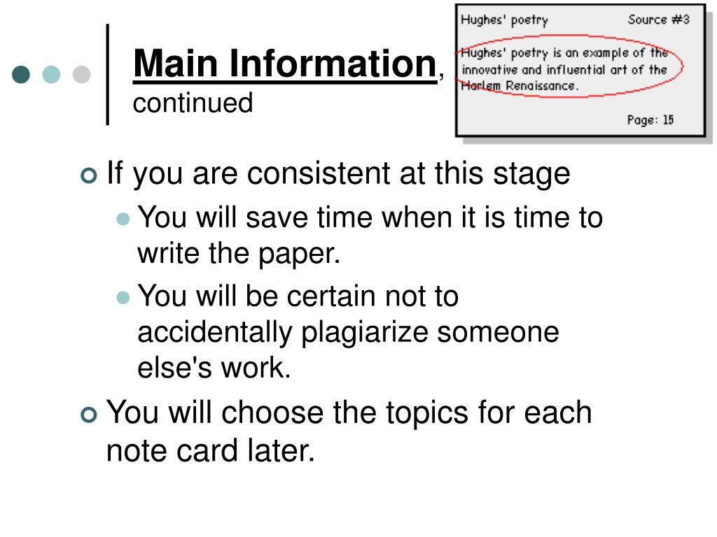 PPT The Note Card System PowerPoint Presentation, free download ID