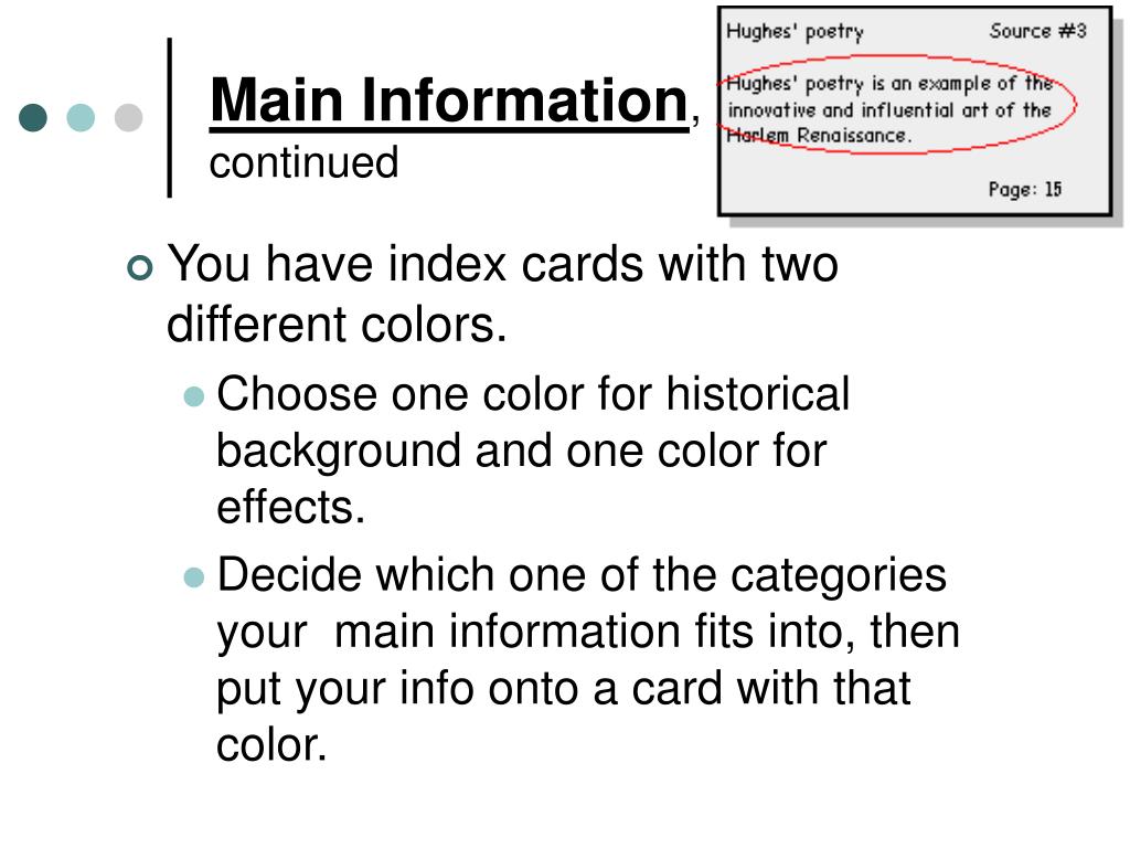 PPT The Note Card System PowerPoint Presentation, free download ID
