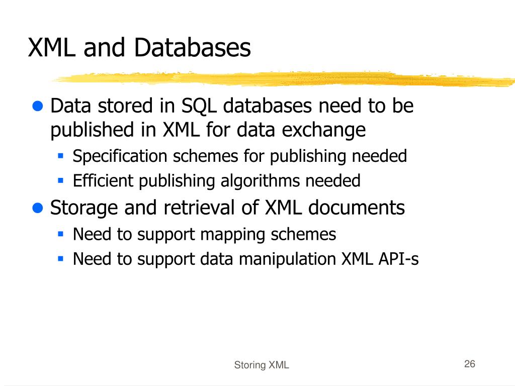PPT Storing XML PowerPoint Presentation, free download ID362350
