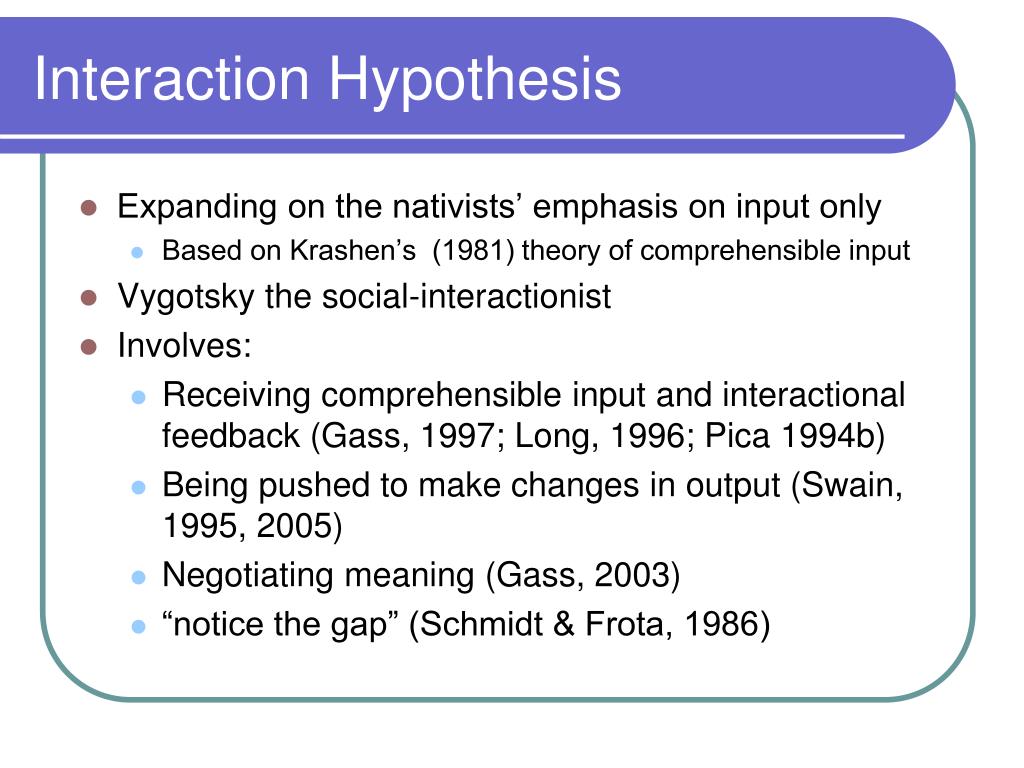 PPT SLA in the HEAD Professor. Joan Kelly Hall / APLNG 491 PowerPoint