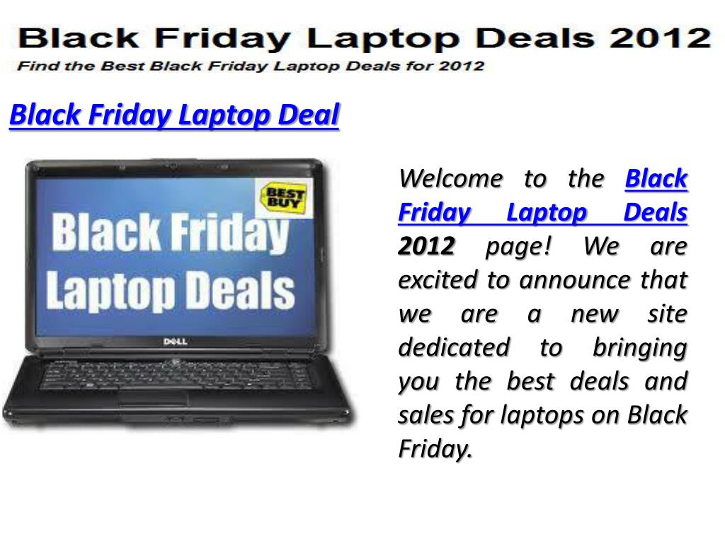 PPT Black Friday Laptop Deals PowerPoint Presentation, free download