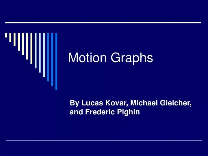 PPT Motion Graphs PowerPoint Presentation, free download ID364718