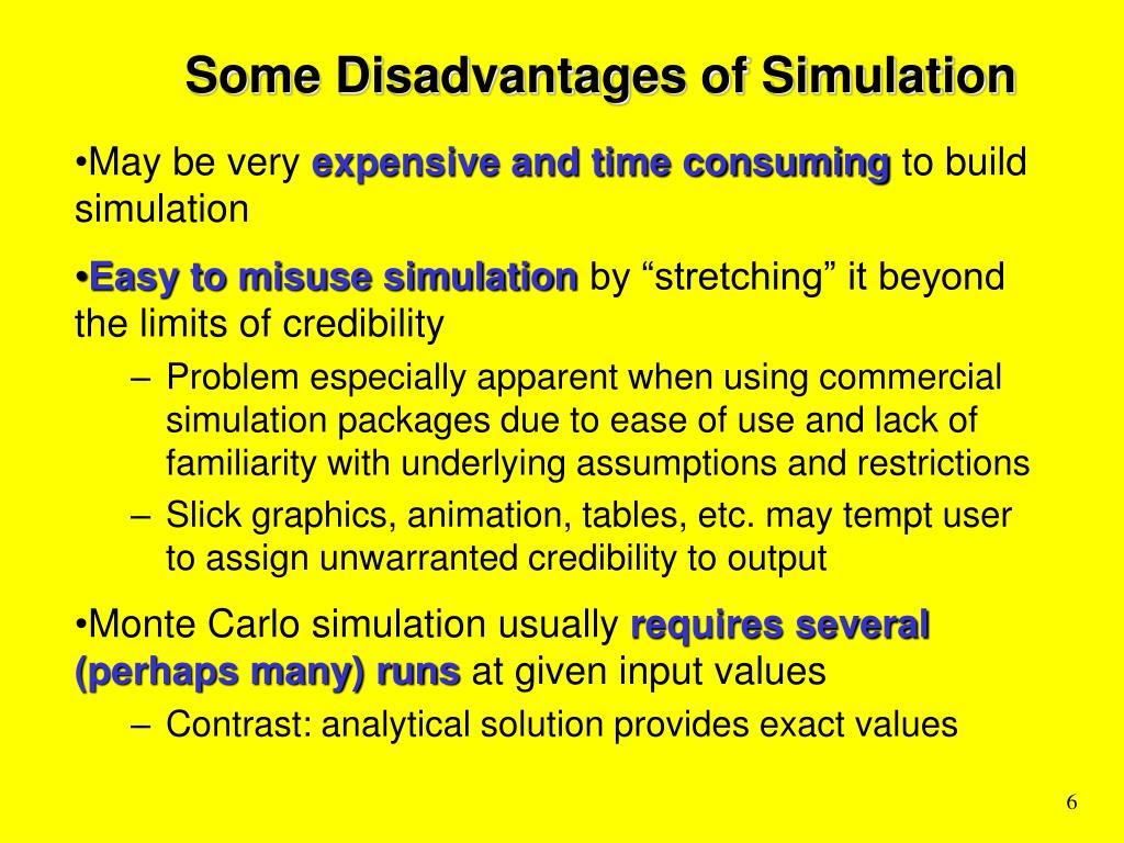 Monte Carlo Simulation Advantages And Disadvantages at Robert Kaster blog