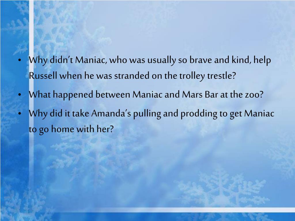PPT Maniac Magee PowerPoint Presentation, free download ID366153