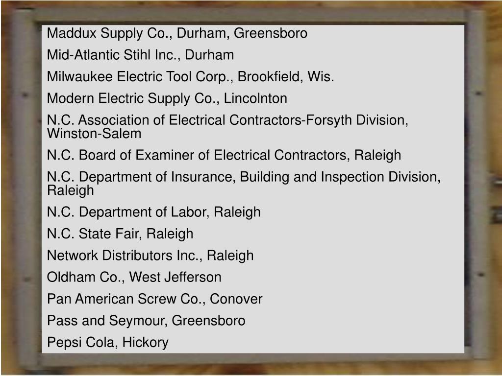 PPT 2005 21st Annual Electrical Apprentice Contest PowerPoint Presentation ID366814