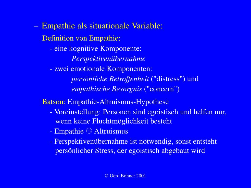 PPT III. Themen der Sozialpsychologie (3) Prosoziales