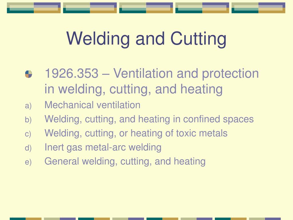 PPT Subpart J Welding/Cutting PowerPoint Presentation, free