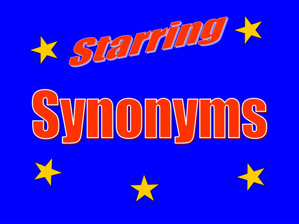 PPT Synonym Cinema PowerPoint Presentation, free download ID366993