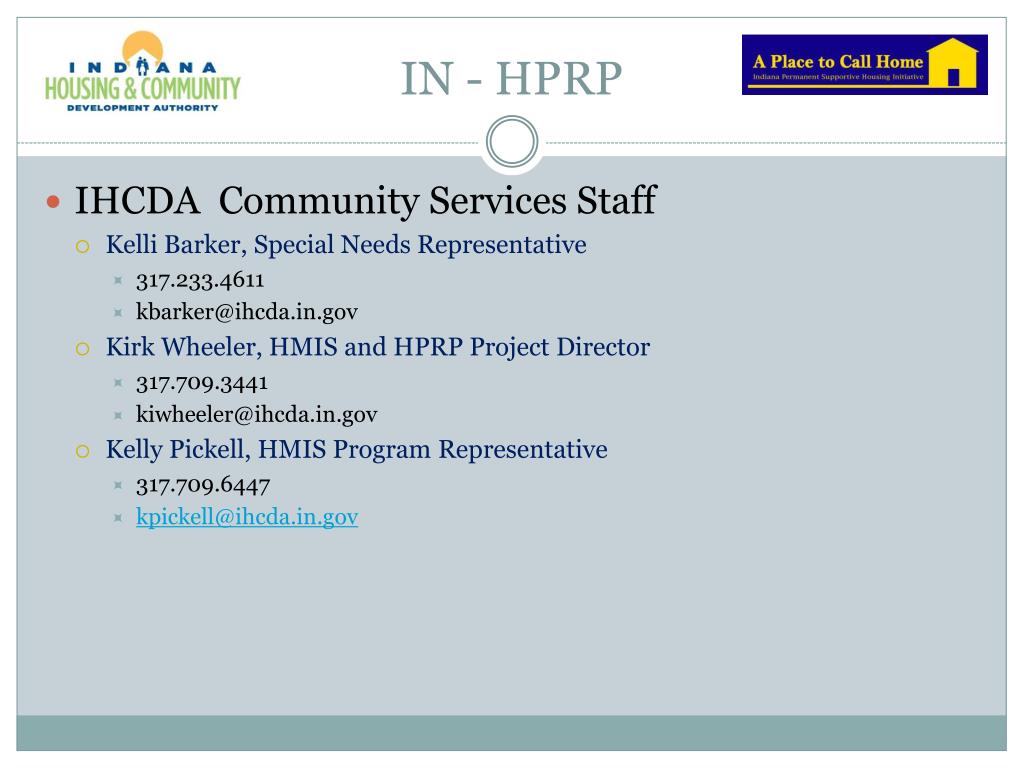 PPT Indiana Housing and Community Development Authority PowerPoint