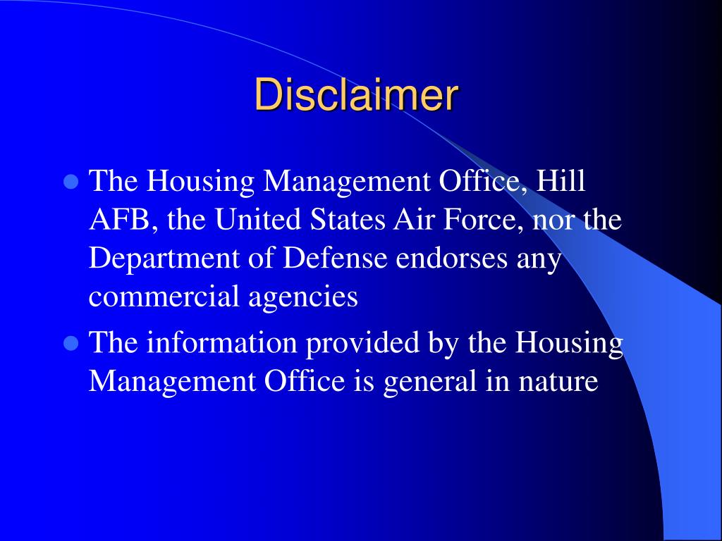 PPT HOME BUYING/SELLING Hill AFB Housing Office PowerPoint