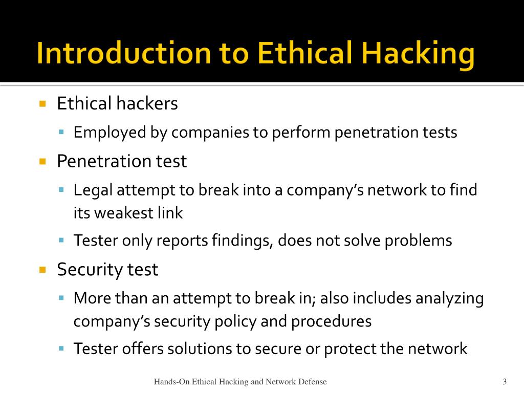 PPT HandsOn Ethical Hacking and Network Defense PowerPoint