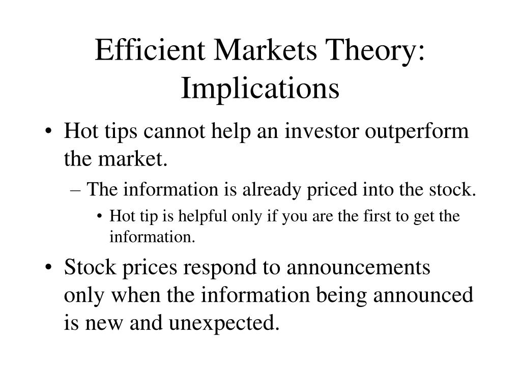 PPT The Theory of Capital Markets PowerPoint Presentation, free