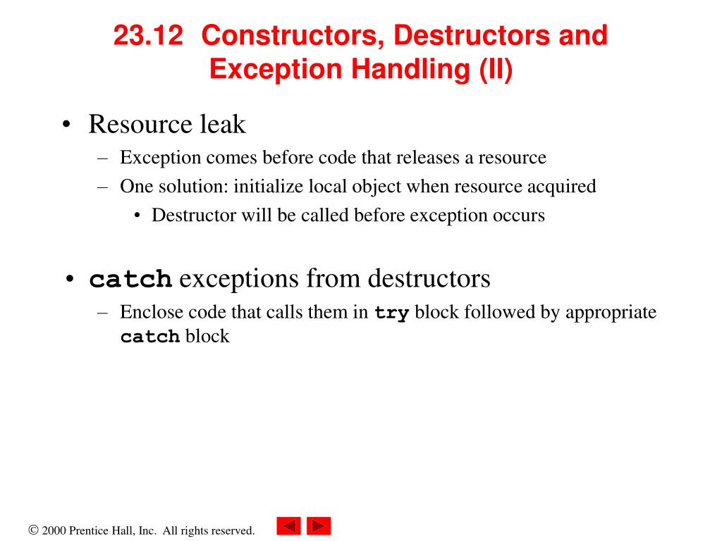 PPT Chapter 23 Exception Handling PowerPoint Presentation, free download ID370653