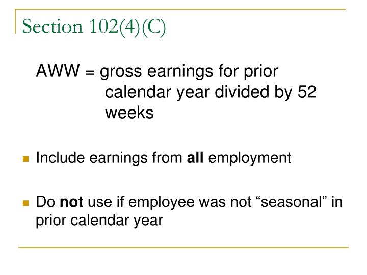 PPT Calculating Average Weekly Wages PowerPoint Presentation ID371850