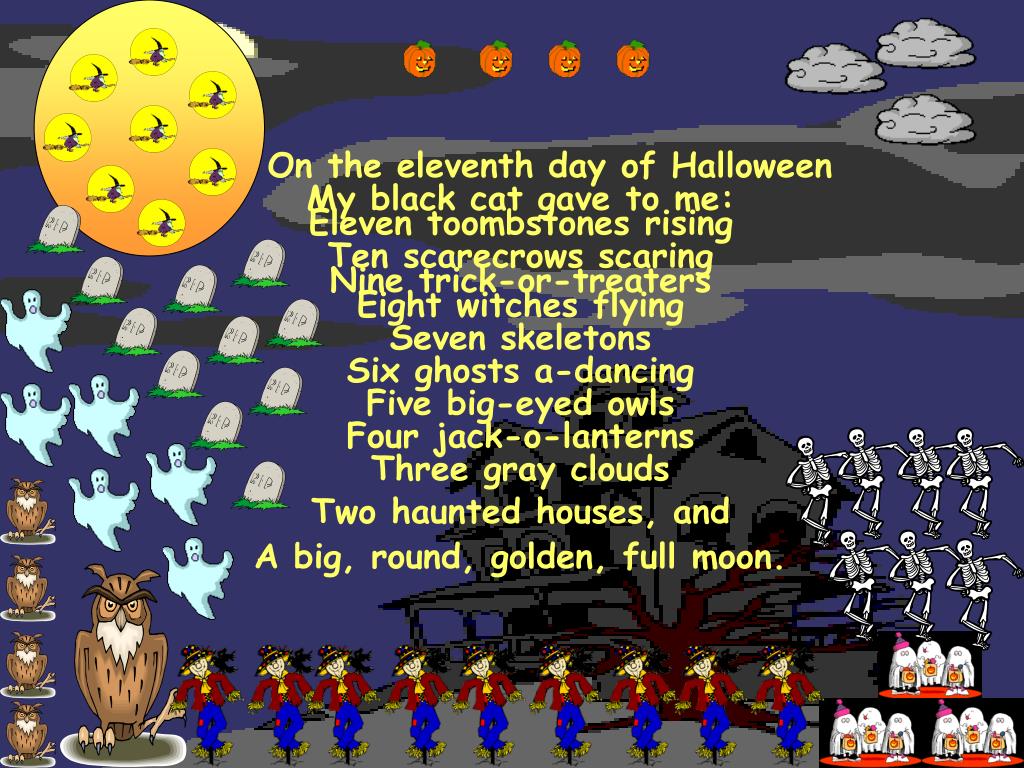 PPT The Twelve Days of Halloween PowerPoint Presentation, free