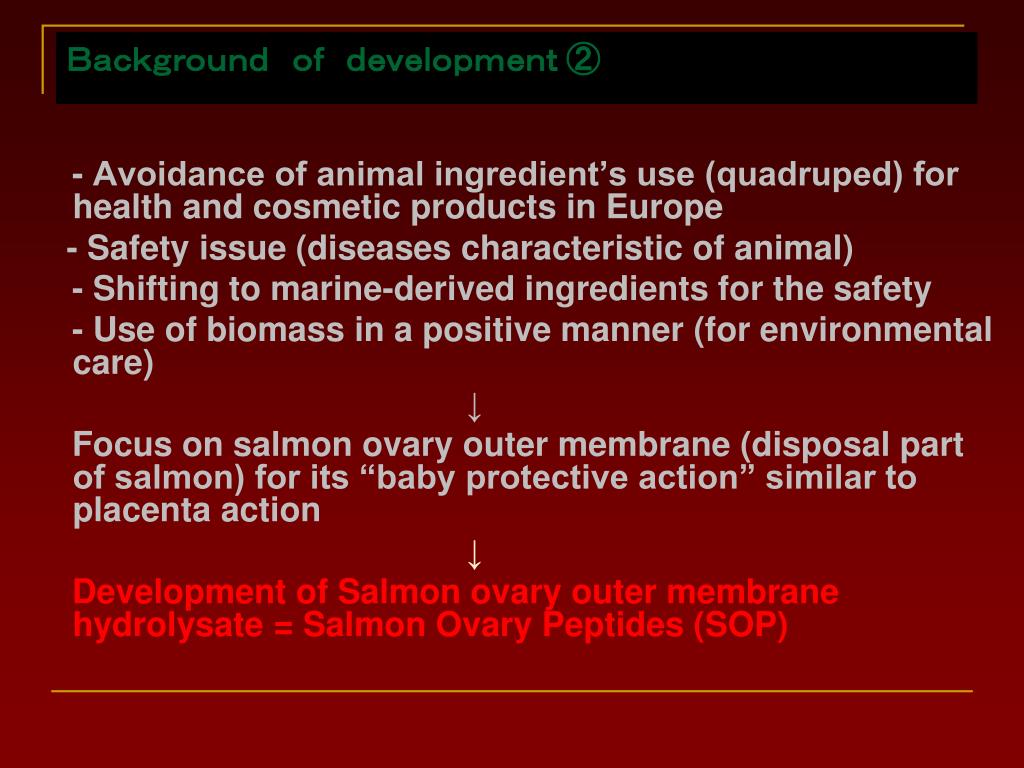 PPT Salmon ovary outer membrane hydrolysate Salmon Ovarybased
