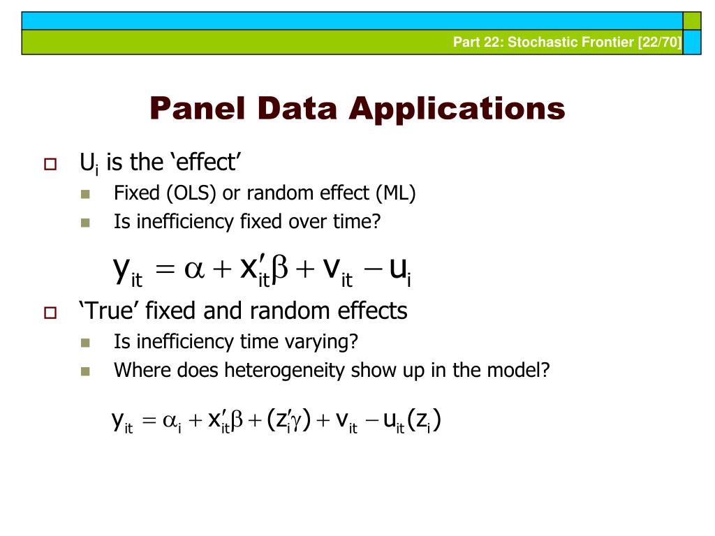 PPT Econometric Analysis of Panel Data PowerPoint Presentation, free