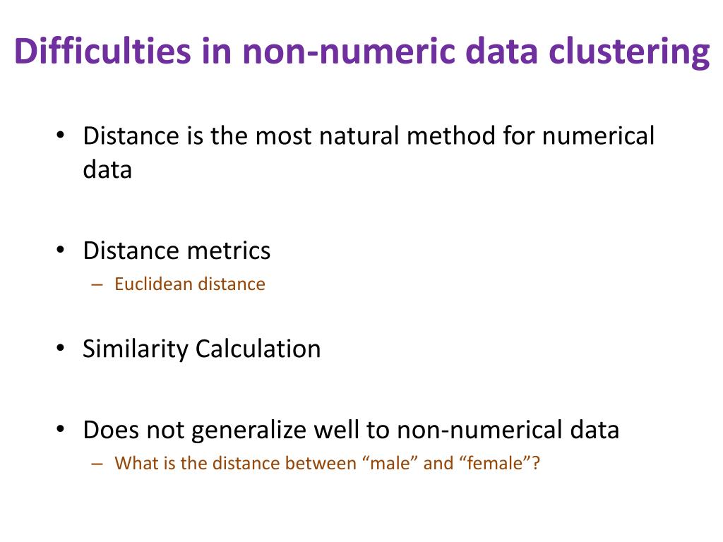 PPT Clustering of nonnumerical data PowerPoint Presentation, free
