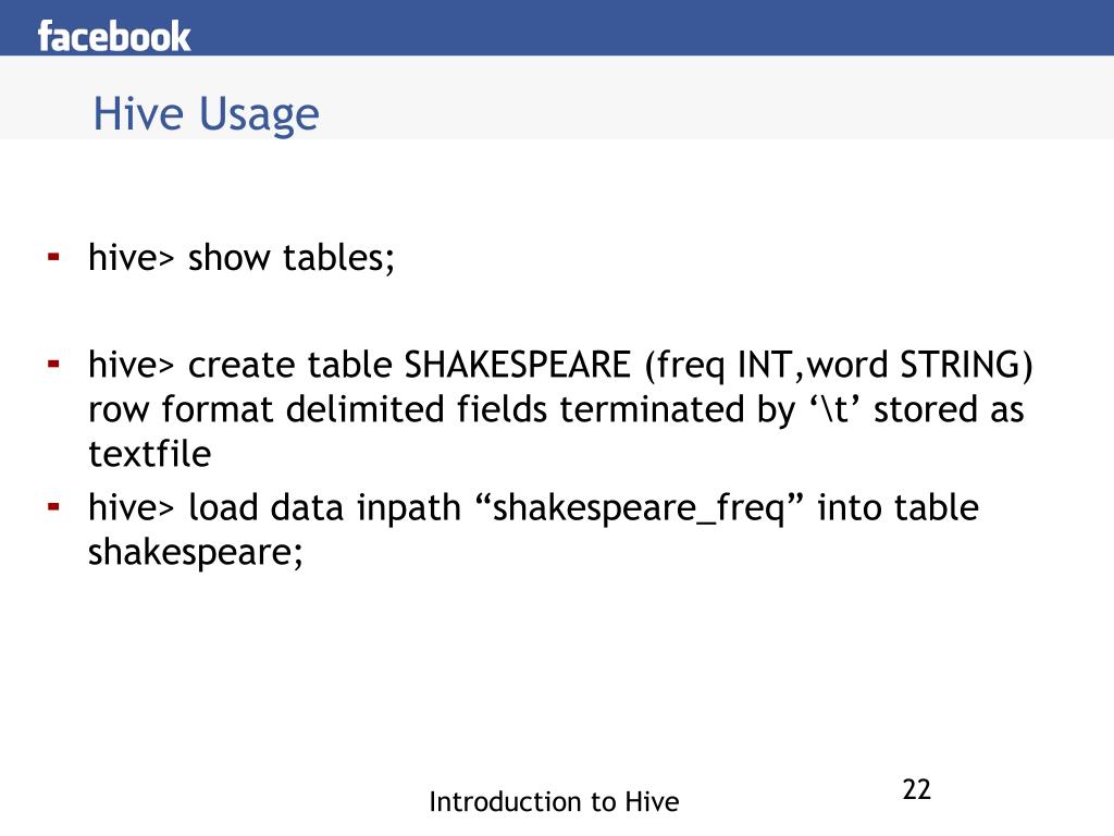 PPT Introduction to Hive PowerPoint Presentation, free download ID