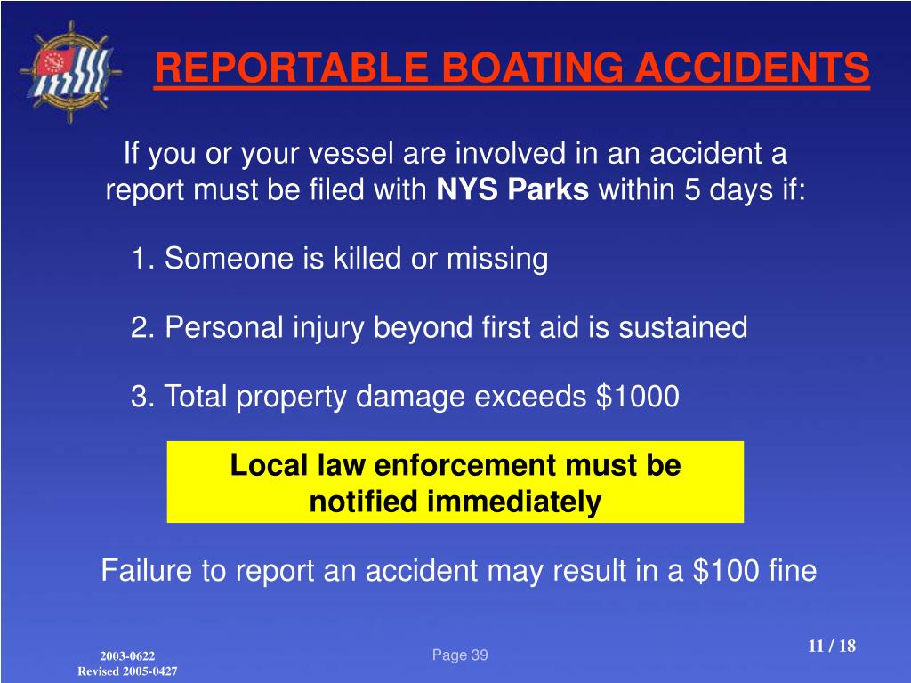 PPT NYS BOATING LAWS PowerPoint Presentation, free download ID37609