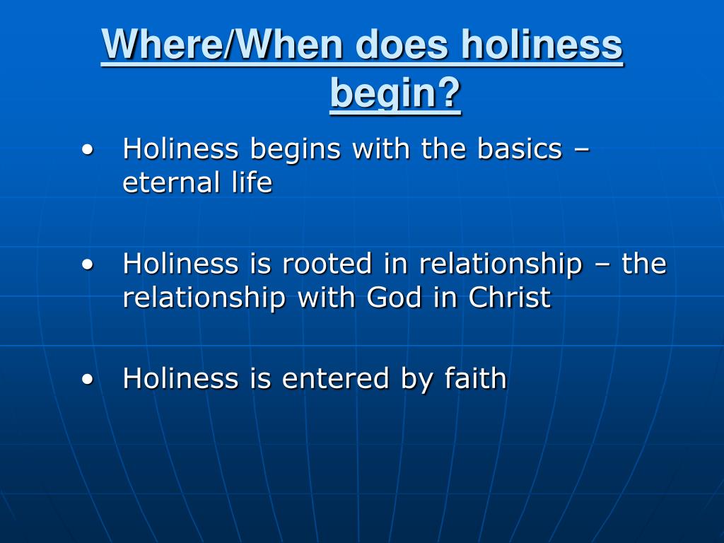PPT Holiness Study PowerPoint Presentation, free download ID376411