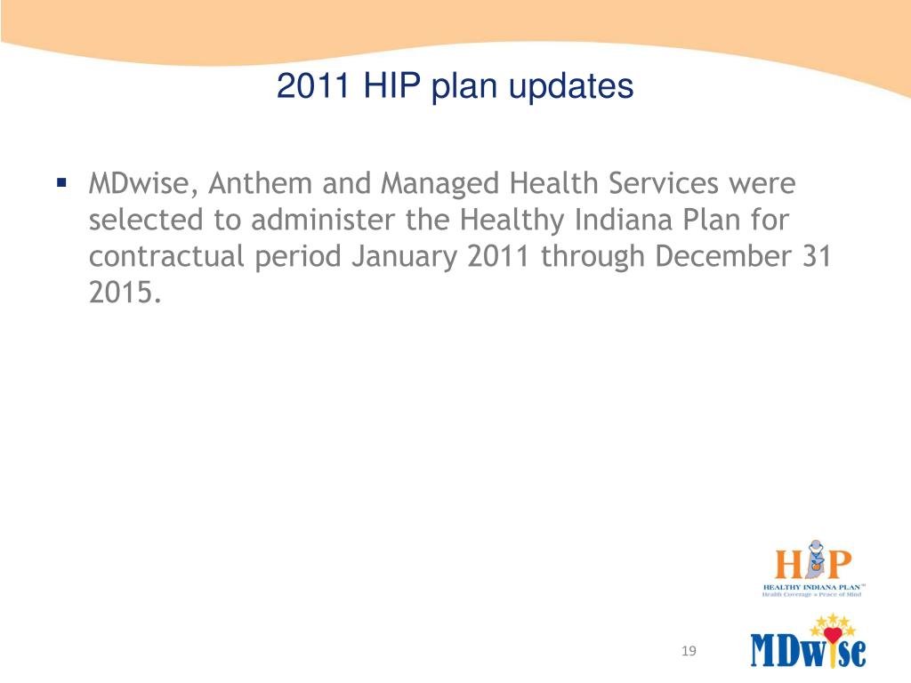 PPT HIP HIP HOORAY! Healthy Indiana Plan PowerPoint Presentation