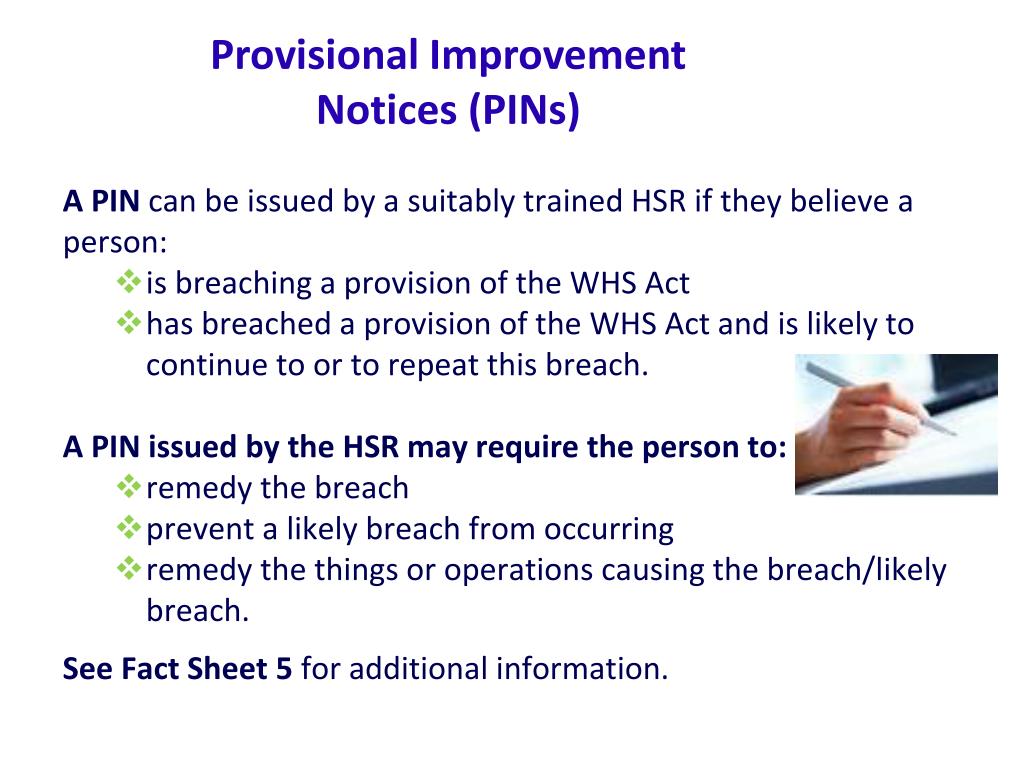 PPT Module 6 Provisional Improvement Notices And Ceasing Unsafe Work