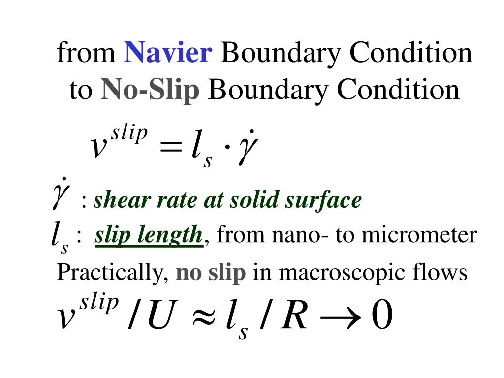 PPT Hydrodynamic Slip Boundary Condition for the Moving Contact Line