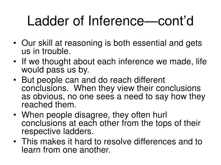 PPT The Ladder of Inference An Introduction PowerPoint Presentation