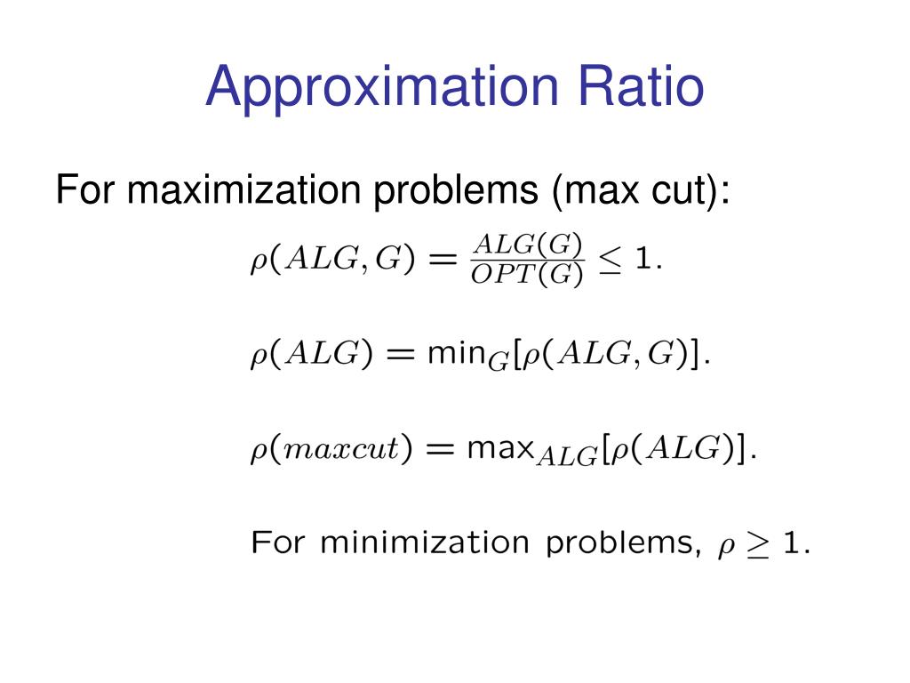 PPT The Use of Semidefinite Programming in Approximation Algorithms