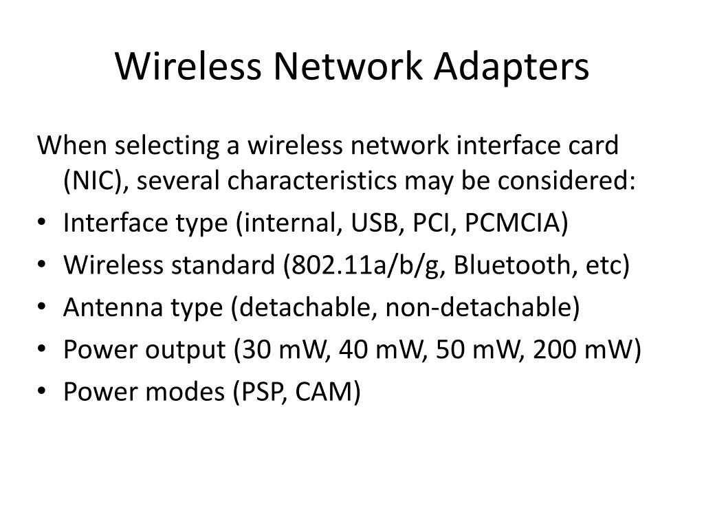 PPT Chapter 3 Wireless Network Devices PowerPoint Presentation, free