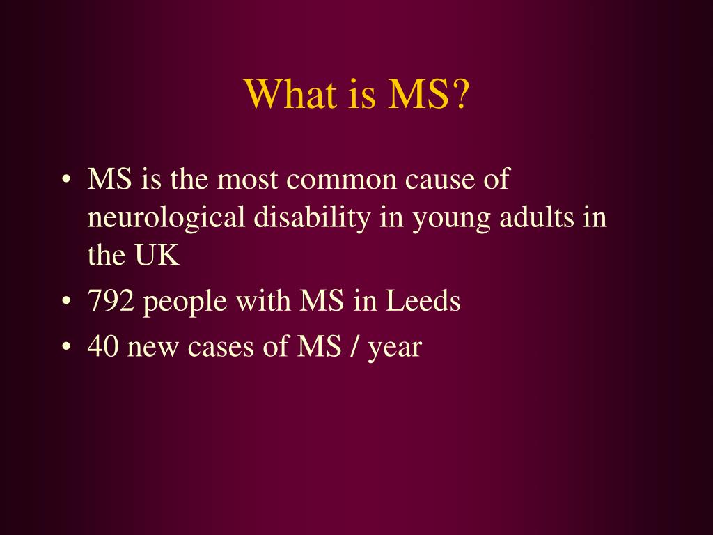 PPT Multiple Sclerosis (MS) PowerPoint Presentation, free download