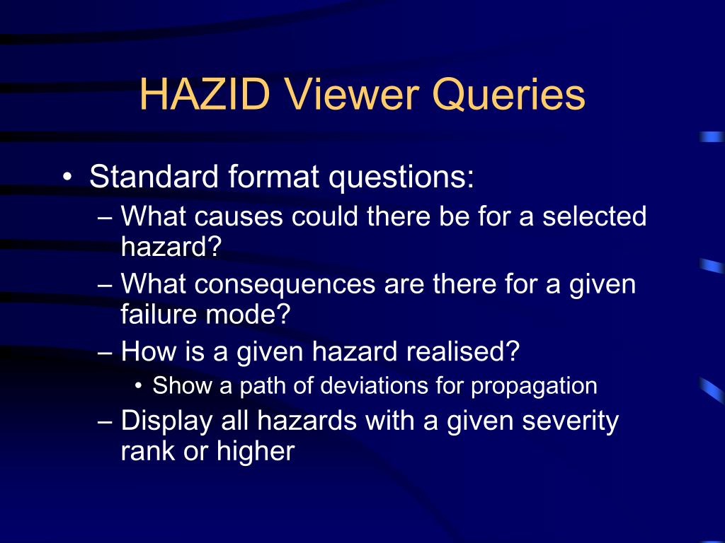 PPT Computeraided Hazard Identification PowerPoint Presentation