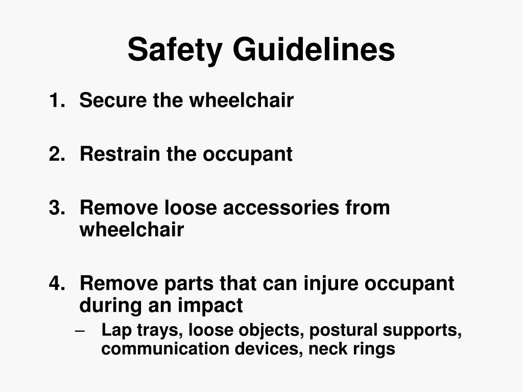 PPT Transportation Safety for Wheelchair Occupants PowerPoint