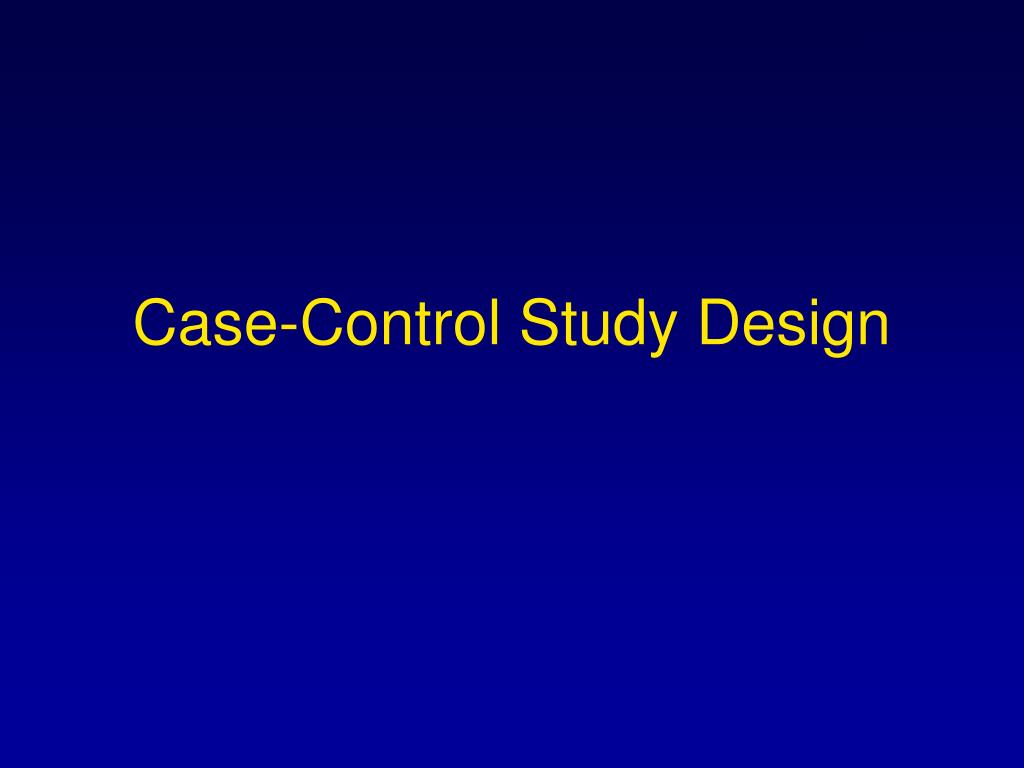 PPT Retrospective Studies of Clinical A Primer for