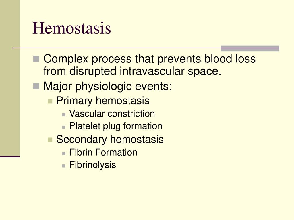 PPT Hemostasis, Surgical Bleeding, and Transfusion PowerPoint