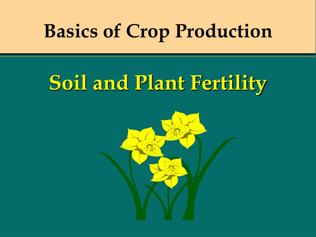 PPT Basics of Crop Production PowerPoint Presentation, free download