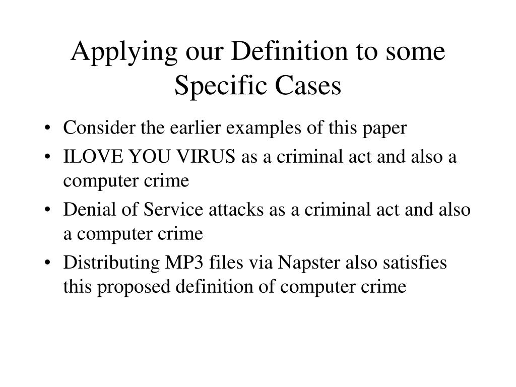 PPT Defining the Boundaries of Computer Crime Piracy, Trespass, and