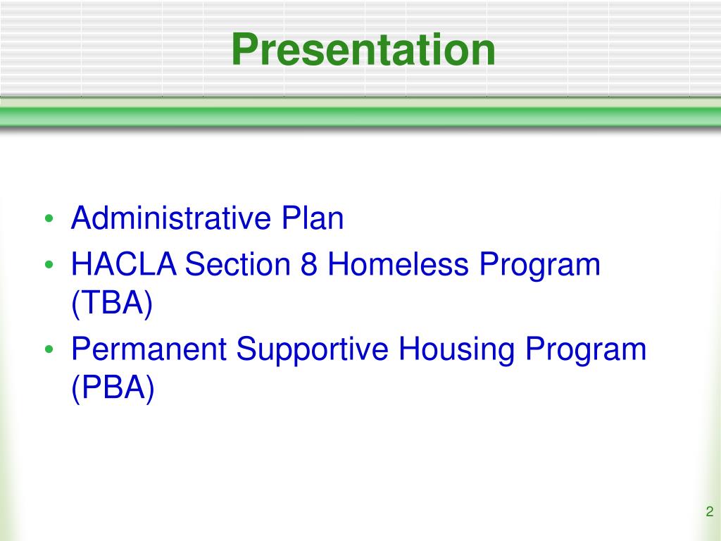 PPT Working With Your Public Housing Authority A Case Study of Los