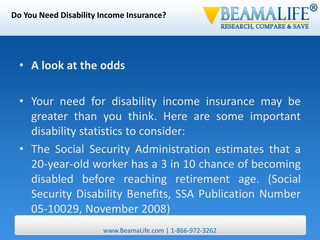 PPT Do You Need Disability Insurance PowerPoint Presentation
