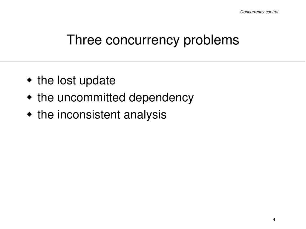 PPT Concurrency control PowerPoint Presentation, free download ID