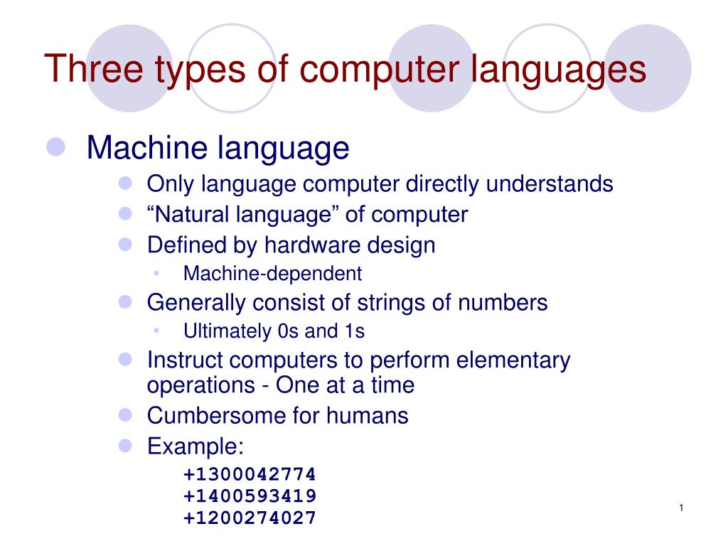 PPT Three types of computer languages PowerPoint Presentation, free