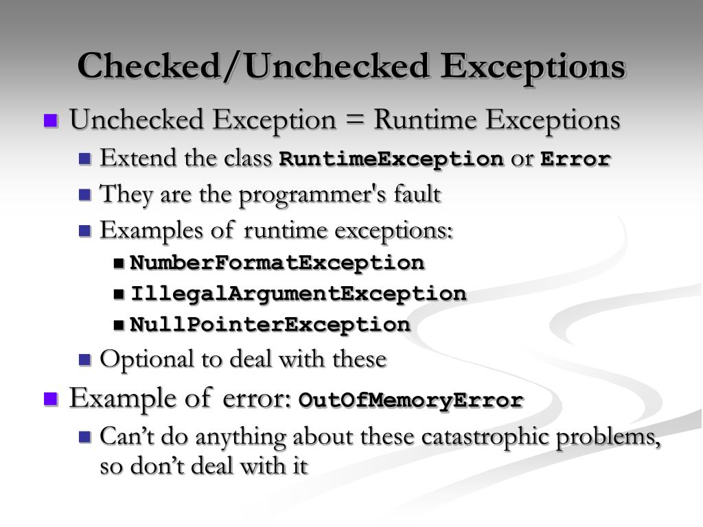 PPT Chapter 15 Exception Handling PowerPoint Presentation, free