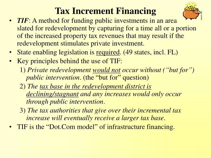 PPT Tax Increment Financing PowerPoint Presentation, free download