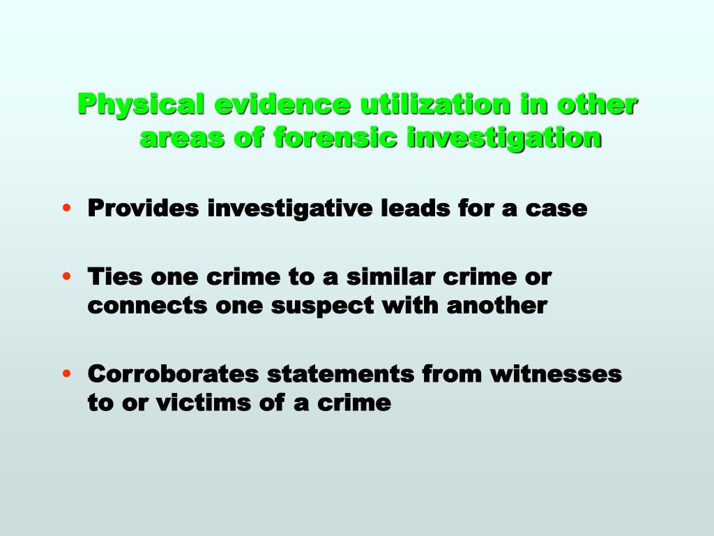 PPT Forensic science The application of science to those criminal and