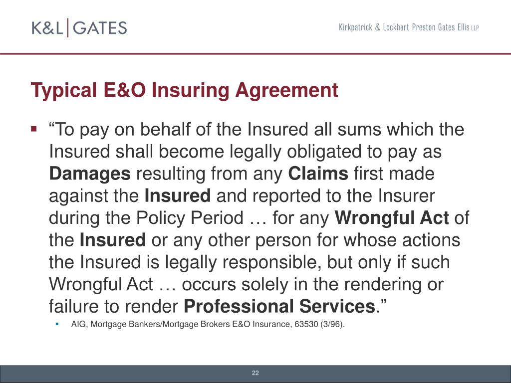 PPT Subprime Lending Litigation Insurance Recoveries PowerPoint