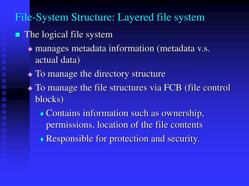 PPT CHAPTER 12 FILE SYSTEM IMPLEMENTATION PowerPoint Presentation